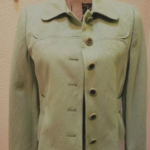 NWT SAG HARBOR Petite Lime Green Jacket